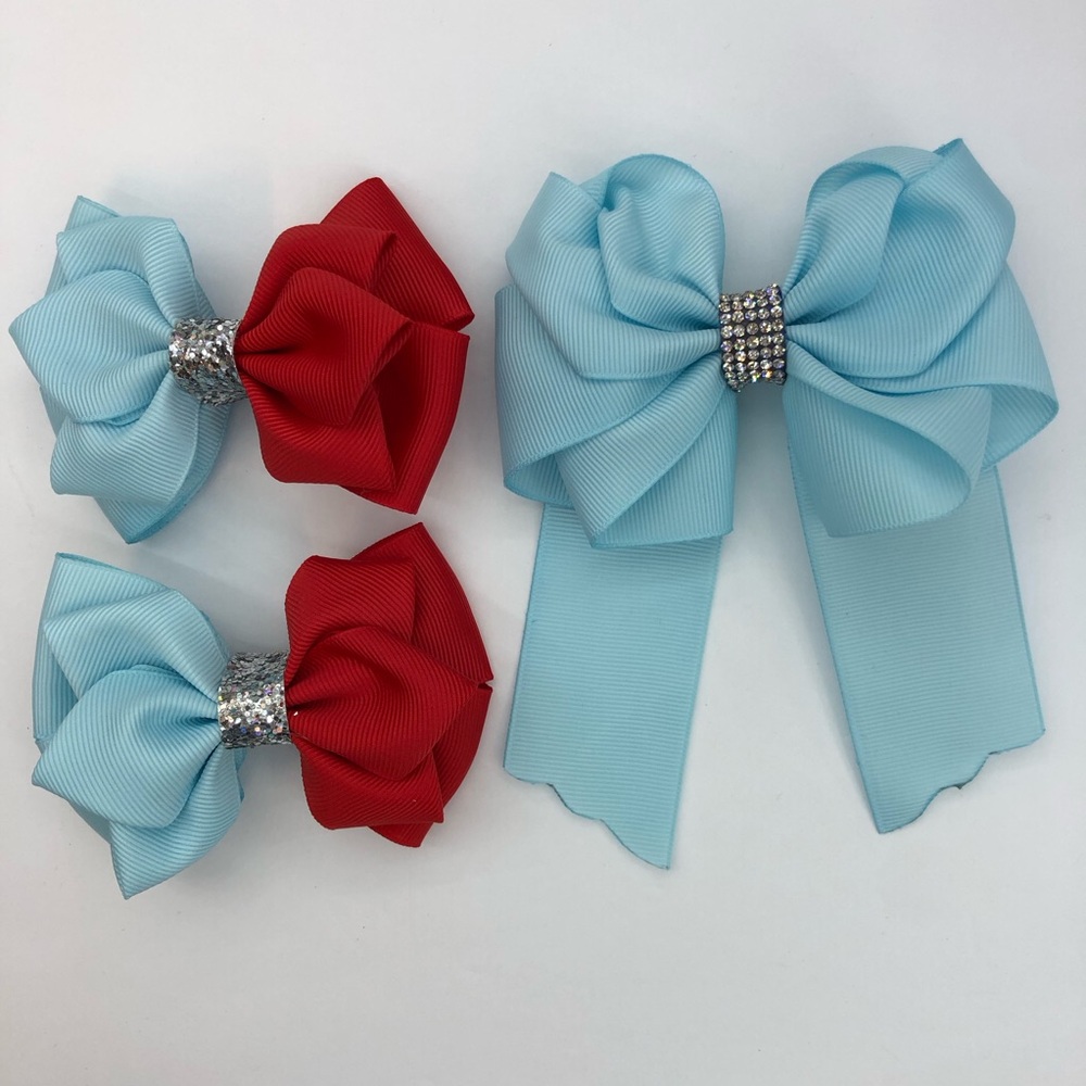 Hair bows (set of three)